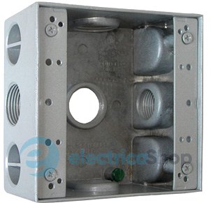 Коробка распределительная металлическая без крышки e.industrial.pipe.db.thread.5.х.1/2" с 5 резьбовыми вводами 1/2" i0530007 E.NEXT