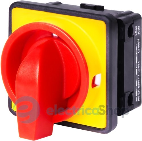 Пакетный переключатель LK40/1.216-ZК/45 щитовой, с передней панелью (под пломбирование), 1p, 0-1, 40А 8665-200 E.NEXT