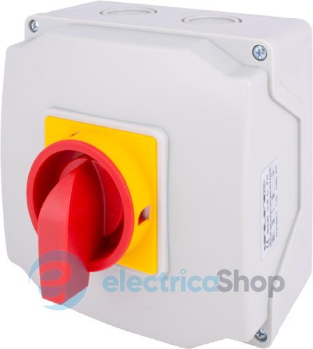 Пакетный переключатель LK40/2.211-ОК/45 в корпусе (под пломбировку), 3p, 0-1, 40А, IP44 8618-200 E.NEXT