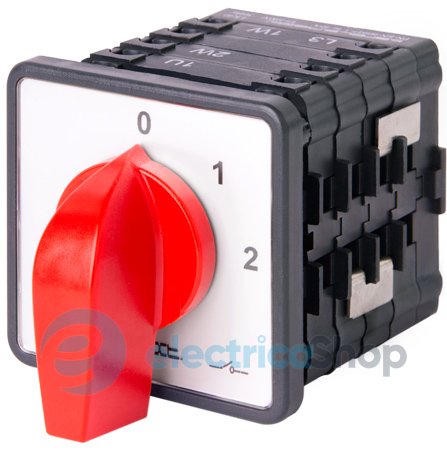 Пакетный переключатель LK40/4.322-ZP/45 щитовой, с передней панелью, 0-1-2, 40А 8621-200 E.NEXT