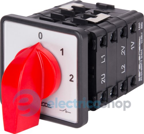 Пакетный переключатель LK63/4.322-ZP/45 щитовой, с передней панелью, 0-1-2, 63А 8821-200 E.NEXT