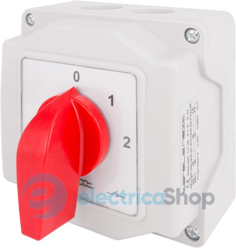 Пакетний перемикач LK25/4.322-ОВ/45 в корпусі, 0-1-2, 25А, IP44 8424-200 E.NEXT