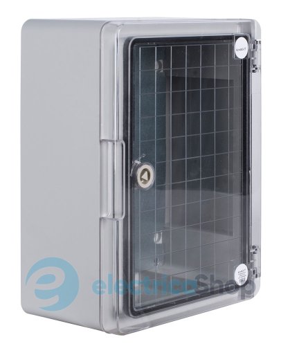 Корпус из ABS-пластика e.plbox.pro.p.40.30.21.tr с прозрачной дверцей 400x300x210мм IP65 p084204 E.NEXT