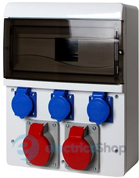 Монтажный набор, окно 13-мод. 2х16A, (230/400V) 2,5кв.мм, 3х16A, 230V, 1,5 кв.мм, 6635-000 TAREL