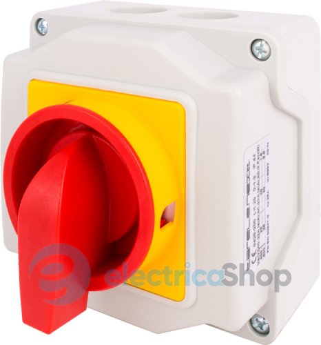 Пакетный переключатель LK25/4.322-ОК/45 в корпусе (под пломбировку), 0-1-2, 25А, IP44 8428-200 E.NEXT