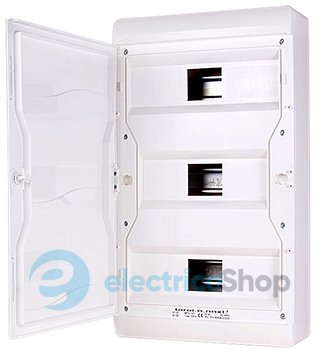 Корпус пластиковый, навесной (NT) 37-модульный, трехрядный, IP 55, с непрозрачной дверцей 6672-237 E.NEXT