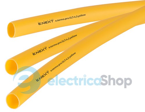 Термоусадочная трубка с клеевым слоем e.termo.pro.12,7.4,2.yellow, 12,7/4,2, 1м, желтая p092032 E.NEXT