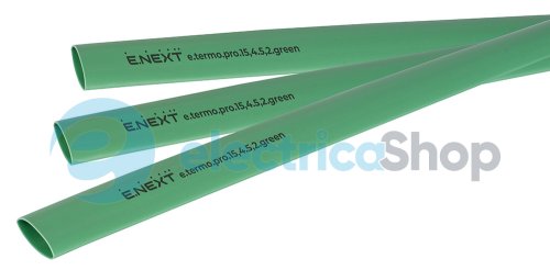 Термоусадочная трубка с клеевым слоем e.termo.pro.15,4.5,2.green, 15,4/5,2, 1м, зеленая p092039 E.NEXT