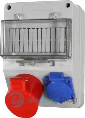 Монтажный набор, 16A, 3Р+N+Z, 220/400V, 16A, 2P+Z, 250V, клеммная колодка 5х4кв.мм 6263-130 TAREL