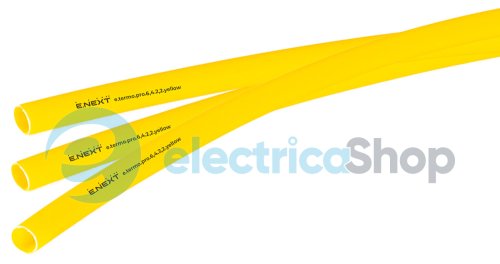 Термоусадочная трубка с клеевым слоем e.termo.pro.6,4.2,2.yellow, 6,4/2,2, 1м, желтая p092014 E.NEXT