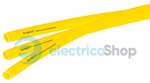 Термоусадочная трубка с клеевым слоем e.termo.pro.7,9.2,7.yellow, 7,9/2,7, 1м, желтая p092020 E.NEXT