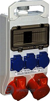 Монтажний набір, вікно 8-мод. 2x16A, 3P+N+Z, 400V, 3x16A, 2P+Z, 250V, TAREL 322