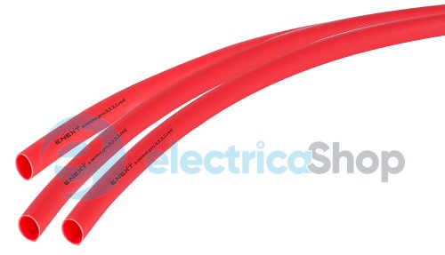 Термоусадочная трубка с клеевым слоем e.termo.pro.9,5.3,2.red, 9,5/3,2, 1м, красная p092029 E.NEXT