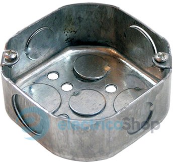 Коробка распаячная e.industrial.pipe.db.octa для труб, металлическая восьмиугольная с крышкой, толщина стенки 1,5ммм i0520002 E.NEXT