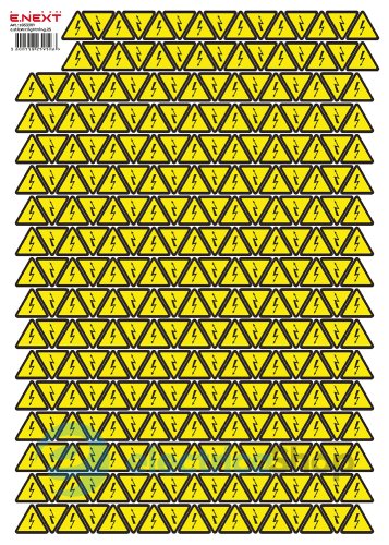 Самоклеюча наліпка "Блискавка" e.sticker.lightning.25 (25х25х25мм) 248 шт/аркуш s053301 E.NEXT