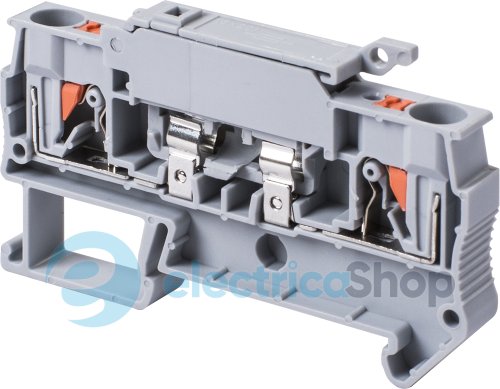 Клемна колодка набірна на DIN-рейку e.tc.din.spring.4.HESI, під запобіжник 5x20 s070007 E.NEXT