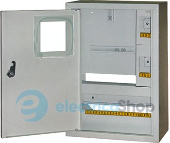 Корпус e.mbox.stand.n.f1.16.z металлический, под 1-ф. счетчик, 16 мод., навесной, с замком s0100009 E.NEXT