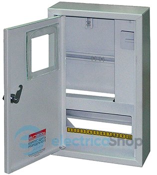 Корпус e.mbox.stand.n.f3.12.z металлический, под 3-ф. счетчик, 12 мод., навесной, с замком s0100011 E.NEXT