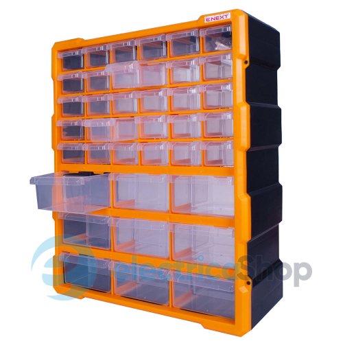 Органайзер пластиковый, e.toolbox.pro.21, 24" 39-секционный 381х157х475мм t011021 E.NEXT