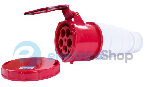 Силовая розетка переносная e.socket.pro.5.125, 5п., 380V, IP67, 125A, (245) p012027 E.NEXT