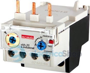 Теплове реле e.industrial.ukh.22.25, номін. струм 25А, діап. регул. 18-25 А i0110028 E.NEXT