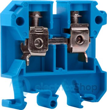 Клеммная колодка наборная на DIN-рейку e.tc.din.pro.16.blue, синяя, без крышки p049021 E.NEXT