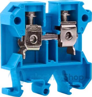 Клеммная колодка наборная на DIN-рейку e.tc.din.pro.6.blue, синяя, без крышки p049026 E.NEXT