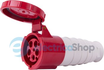 Силовая розетка переносная e.socket.pro.5.63, 5п., 380V, IP67, 63A, (235) p012025 E.NEXT