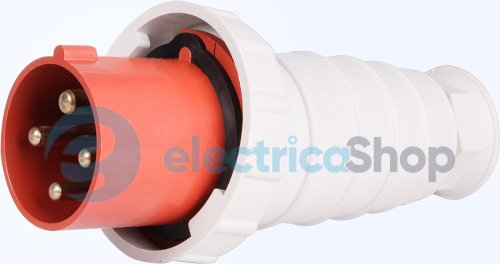 Силовая вилка переносная e.plug.pro.4.63, 4п., 380V, IP67, 63A, (034) p011006 E.NEXT