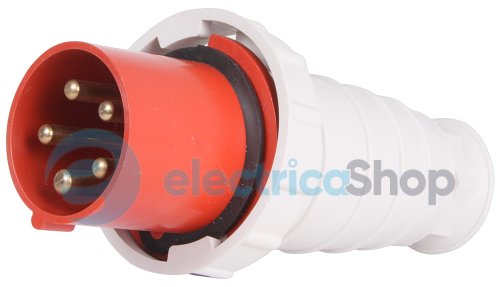 Силовая вилка переносная e.plug.pro.5.63, 5п., 380V, IP67, 63A, (035) p011009 E.NEXT