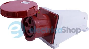 Силовая розетка стационарная e.socket.144.125.67, 4п., 400V, IP67, 125A, p012028 E.NEXT