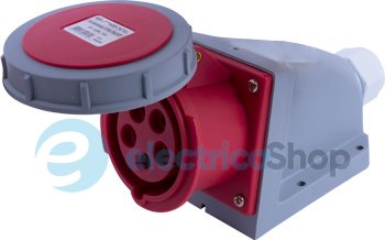 Силовая розетка стационарная e.socket.115.16.67, 5п., 400V, 16A, IP67, i082009 E.NEXT
