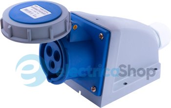 Силовая розетка стационарная e.socket.113.16.67, 3п., 230V, 16A, IP67, i082007 E.NEXT