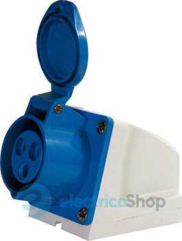 Силовая розетка стационарная e.socket.pro.3.32, 3п., 230V, 32A, (123) p012002 E.NEXT