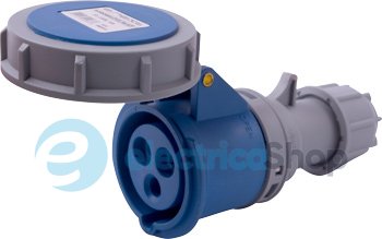 Силовая розетка переносная e.socket.213.16.67, 3п., 230V, 16A, IP67, i082013 E.NEXT