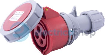 Силовая розетка переносная e.socket.214.16.67, 4п., 400V, 16A, IP67, i082014 E.NEXT