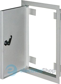 Дверца металлическая ревизионная e.mdoor.stand.300.500.z 300х500м c замком s0100046 E.NEXT