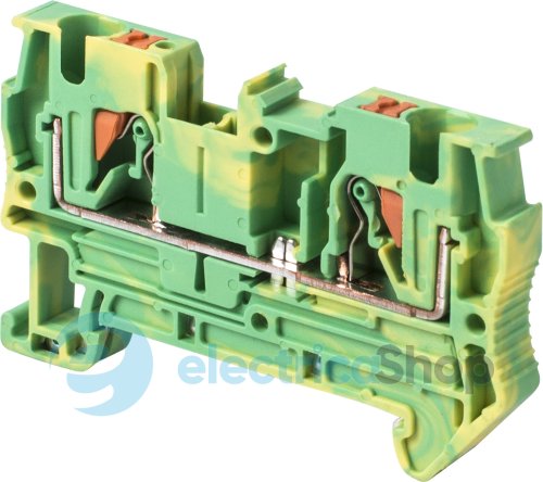 Набірна клемна колодка заземлення на DIN-рейку e.tc.z.din.spring.4 s070014 E.NEXT
