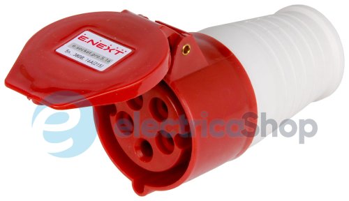 Силовая розетка переносная e.socket.pro.5.16, 5п., 380V, 16A, (215) p012018 E.NEXT