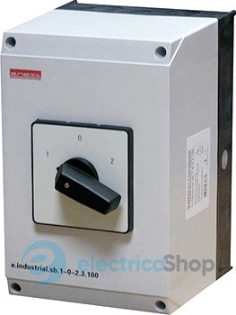 Пакетний перемикач в корпусі e.industrial.sb.1-0-2.4.40, 4р, 40А (1-0-2) i0360013 E.NEXT