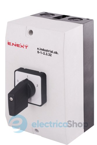 Пакетний перемикач в корпусі e.industrial.sb.0-1-2.3.32, 3р, 32А (0-1-2) i0360016 E.NEXT