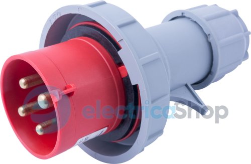 Силовая вилка переносная e.plug.024.32.67, 4п., 400V, 32A, IP67, i082005 E.NEXT