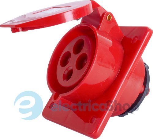 Силовая встраиваемая розетка e.socket.pro.4.32.wall, 4п., 380V, 32A, (424) p012013 E.NEXT