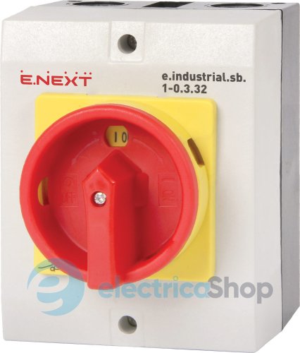 Пакетний перемикач в корпусі e.industrial.sb.1-0.3.32, 3р, 32А (0-1) i0360002 E.NEXT