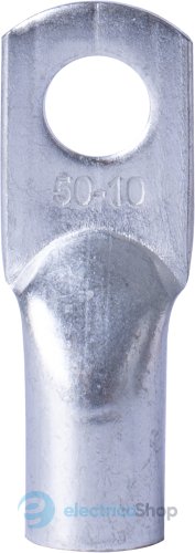 Медный луженый кабельный наконечник e.end.stand.jg.50мм.кв. M10мм L=53мм E.NEXT s077006
