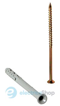 Дюбель e.metiz.dowel.92.U1.08.80, c ударним шурупом М8х80 п/п, потай E.NEXT m0060031