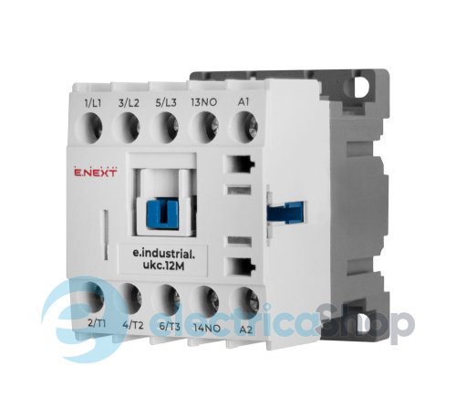 Контактор e.industrial.ukc.12M.220.NO, 12А, 220В, no, малогабаритный i.0090018 E.NEXT