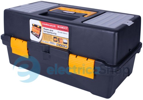 Ящик для инструмента, e.toolbox.pro.03, 17" 410x230x190мм t011003 E.NEXT