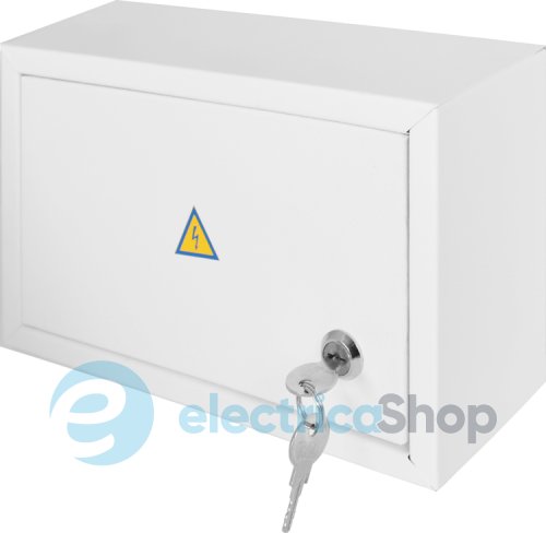 Корпус e.mbox.stand.n.12.z металлический, под 12 мод., навесной, с замком s0100020 E.NEXT