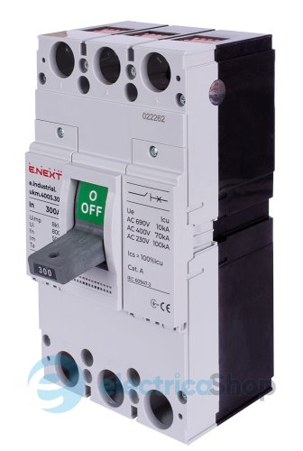 Силовой автоматический выключатель e.industrial.ukm.400S.300, 3р, 300А i0010027 E.NEXT